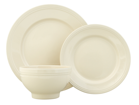 ASDA Provence 12 Piece Dinner Set, Cream