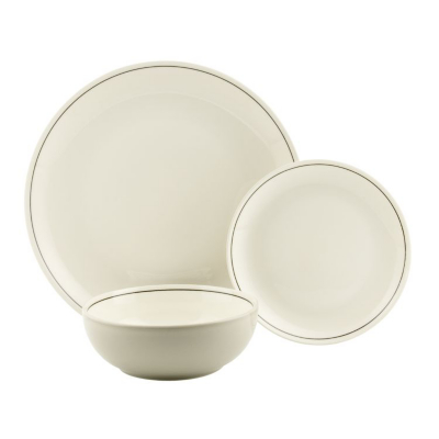 Denby 12 Piece Grey Bistro Dinner Set,