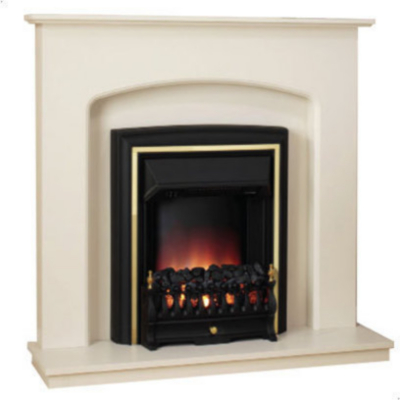 LISBON Ivory Electric Fire Surround