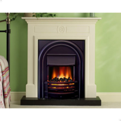 DRYDEN White Electric Fire Surround