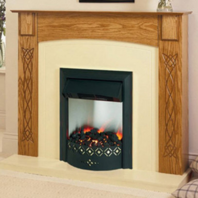 WENTWORTH GOLDEN OAK Electric Fire