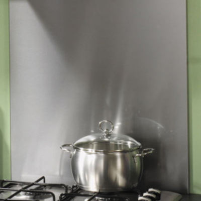 EFB90X 90cm SPLASHBACK Stainless Steel