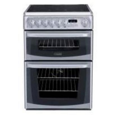 Cannon C60EKS 60CM Double Oven Silver Electric Cooker