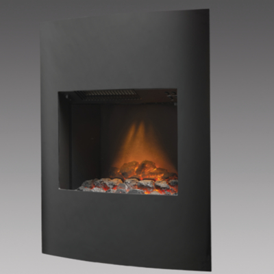 Brompton Black Electric Fire
