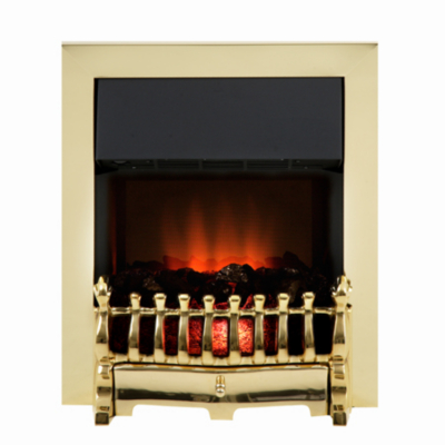 Royal Cozyfire Brass Fret Electric Fire Brass Trim
