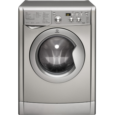 Indesit IWDD7123s Silver Washer Dryer - 1200 Spin - B Rated
