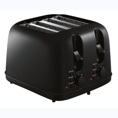 ASDA 4 Slice Toaster - Black, Black TA8511B
