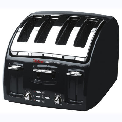 Tefal 532718 Avanti 4 Slice Toaster, Black 532718