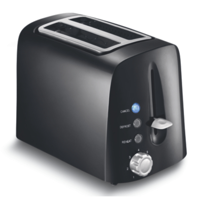 2 Slice Toaster - Black, Black KS-2118B