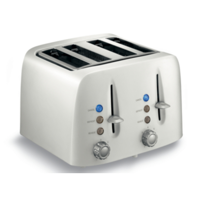 4 Slice Toaster - White, White KS-2418W