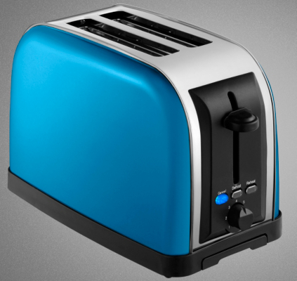 ASDA 2 Slice Toaster - Blue, Blue TA-200BU