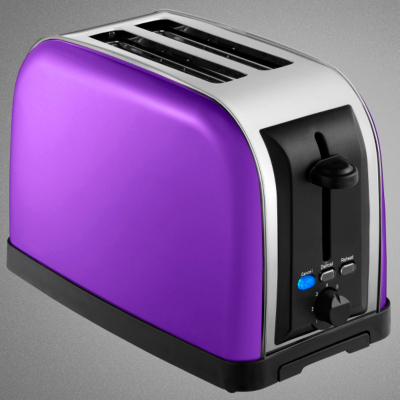 2 Slice Toaster - Purple, Purple TA-200P