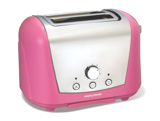 Morphy Richards 44385 2 Slice Toaster, Pink 44385