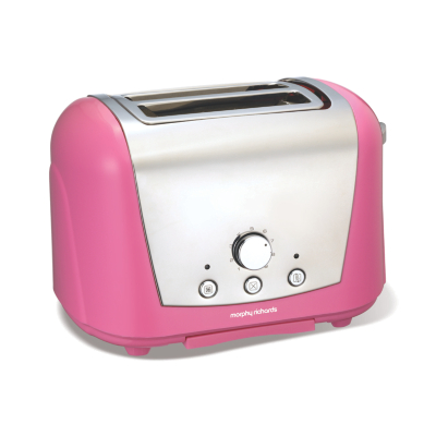 44385 2 Slice Toaster, Pink 44385