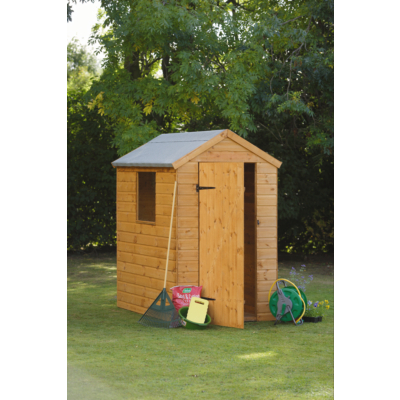 Garden Shed with 3 Windows 8 x 6 ft pThis sturdy wooden garden shed 