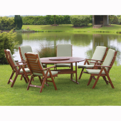 Adelaide Patio Dining Set - 15 Piece, Wood