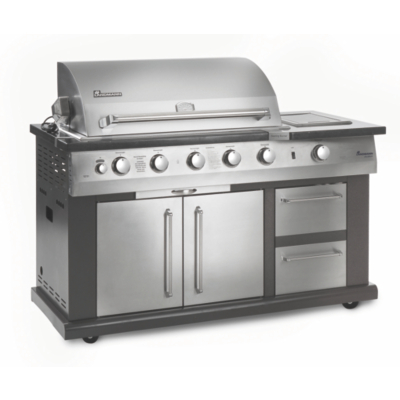 Landmann Avalon 7 Burner Gas BBQ with Cabinet and Rotisserie