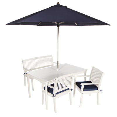 ASDA Bench Dining Set- 5 Piece, Blue 8KU8241S