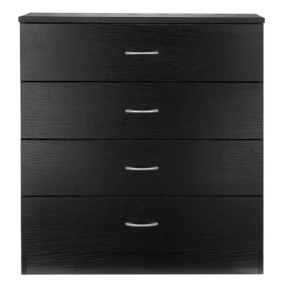 Reykjavik Black Ash 4 Drawer Chest, Black Ash