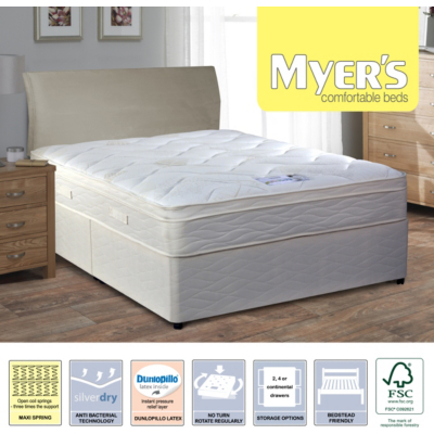 Myers Pillowtop Maxi Spring Single Divan With