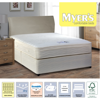 Myers Pillowtop Maxi Spring King Divan With