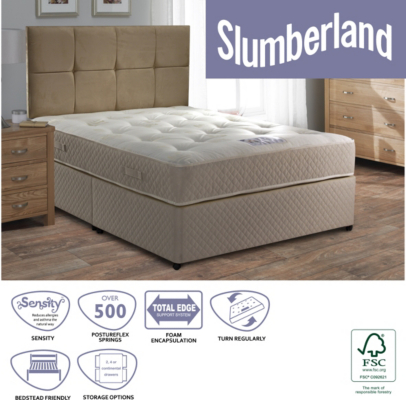 Slumberland Beds Slumberland Ortho Double Divan - No Storage