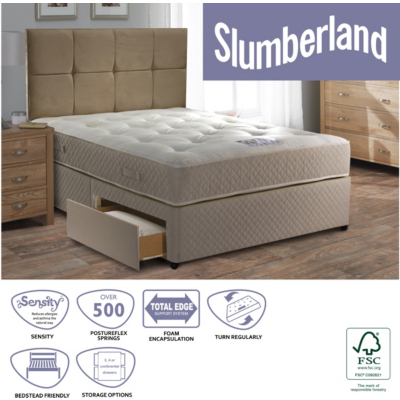 Slumberland Ortho Small Double Divan - 2 Drawers