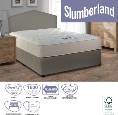 Slumberland Beds Slumberland Mini Pocket Double Divan - No
