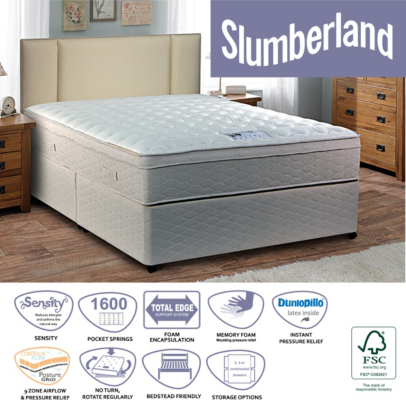 Slumberland Beds Slumberland Mini Pocket Double Divan With Latex