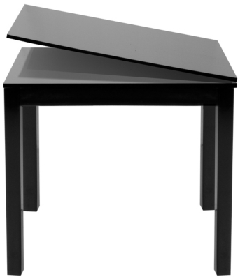 Chess Square Extending Dining Table - Black,