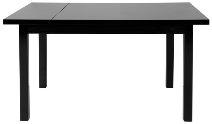 Chess Extending Top Dining Table - Black, Black