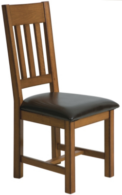 Lyon Slat Back Pair of Chairs - Antique Golden Oak