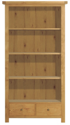 Manor Tall Bookcase - Natural Oak, Natural Oak