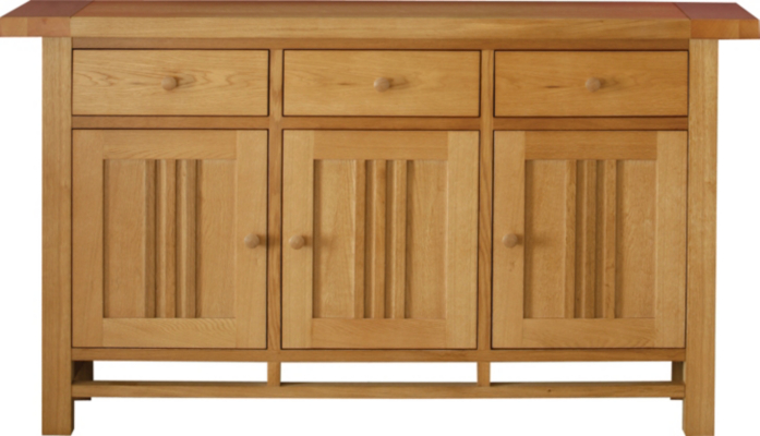 Rene Large Sideboard - Veneer Oaks, Veneer Oaks