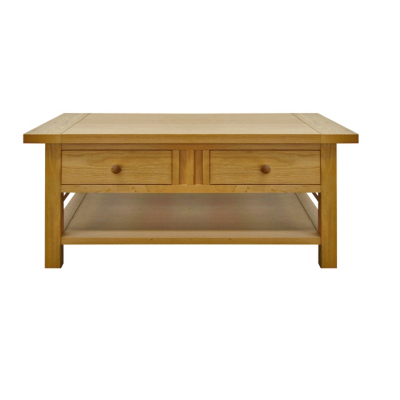 Storage Coffee Table - Veneer Oaks, Veneer