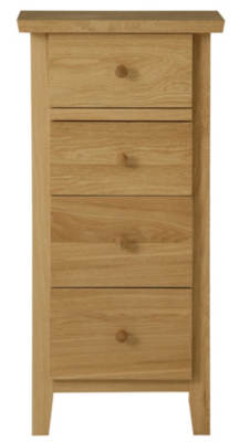 Amber Tall Narrow Chest Of Drawers - Veneer