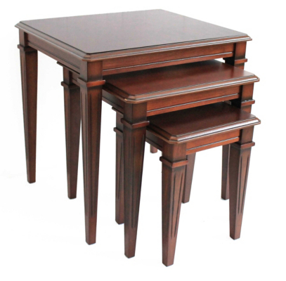 Buckingham Nest of Tables - Mahogany, Mahogany