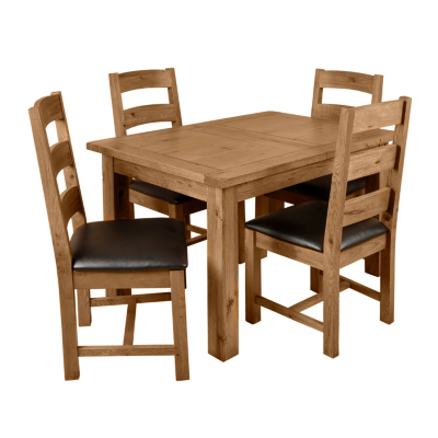 Extending Dining Table - Medium Oak,