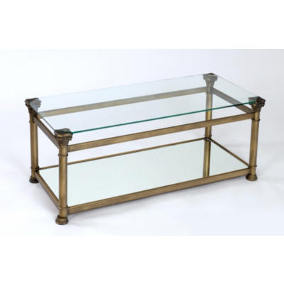 Coffee Table - Glass and Metal, Glass and