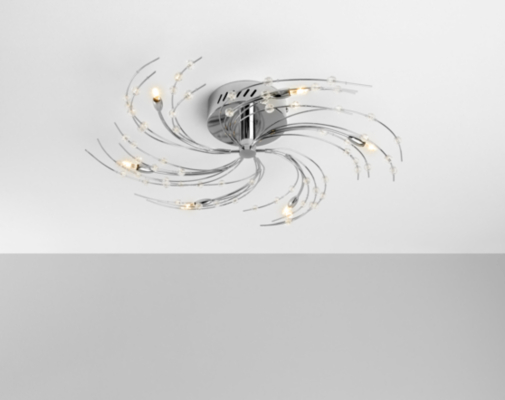 ASDA Swirly Ceiling Light Fitting - 6 Lights,