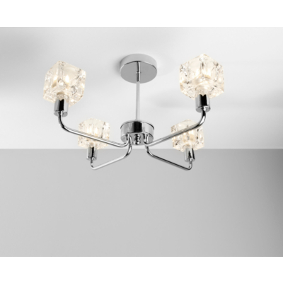 Cube Shades Ceiling Light Fitting - 4 Arms,