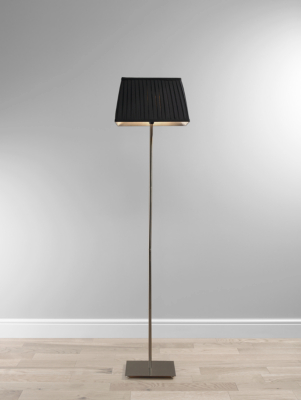 ASDA Black Voile Floor Lamp - Rectangular, Black