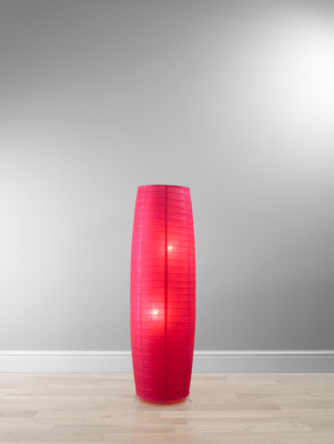 ASDA Paper Floor Lamp with 2 Lights - Pink,