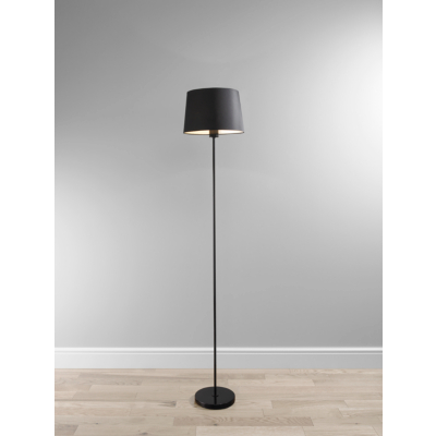 Powder Coated Floor Lamp with Black Shade,