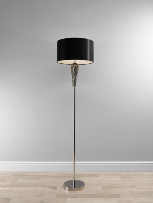 ASDA Mosaic Floor Lamp with Black Shade, Black