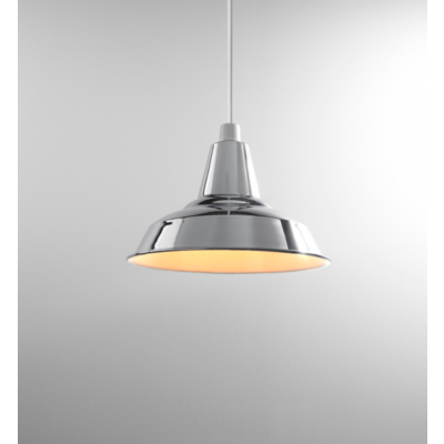 ASDA Chrome Industrial Pendant