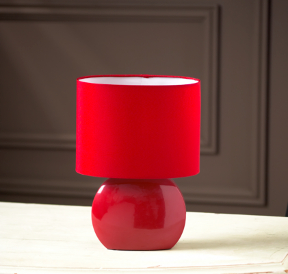 ASDA Minstrel Table Lamp - Red, Red AS3343-RD