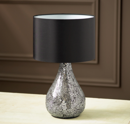 ASDA Mosaic Table Lamp - Black, Black AS3279B-BK