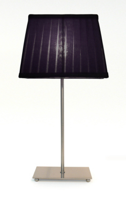 ASDA Rectangular Table Lamp - Purple, Black AS3446