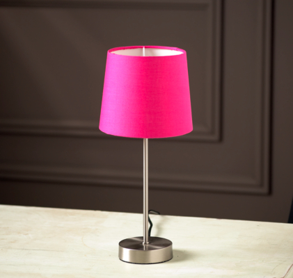 ASDA Touch Table Lamp with Plain Chimney Shade -